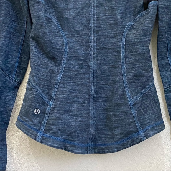 LULULEMON Forme Jacket Reversible Slub Denim Limitless Blue/Black Size 4 - Picture 10 of 16
